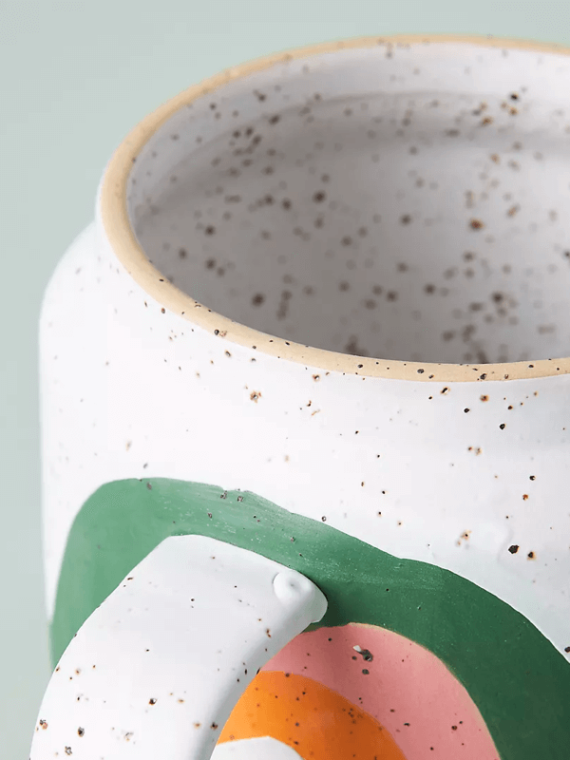 Pottery Rainbow Mug