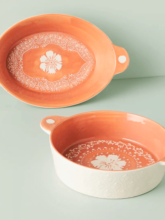 Pink Flower Dish