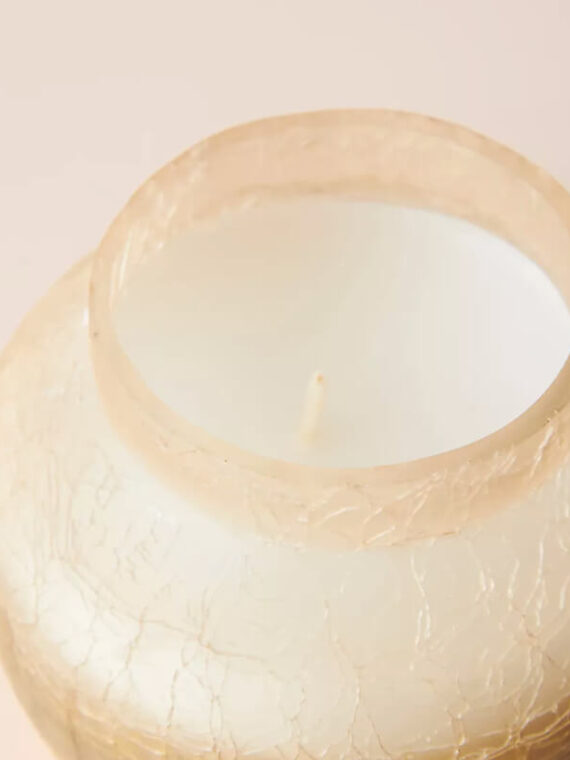 Large Glass Candle